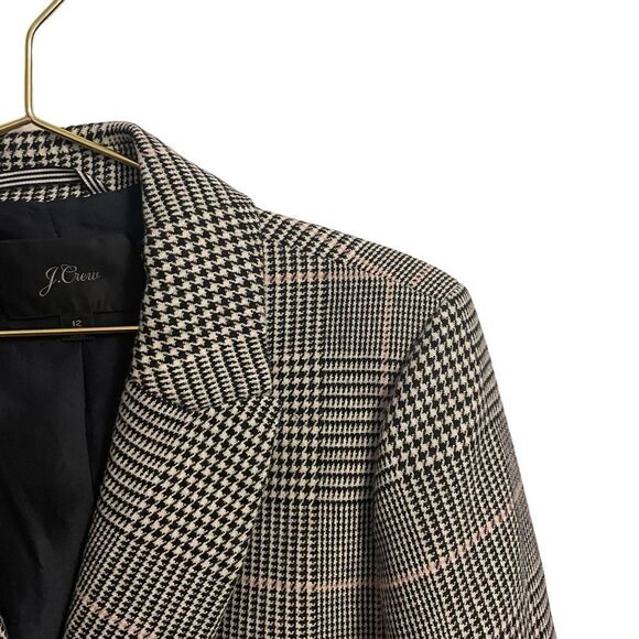 J. Crew Coat Wool Daphne Plaid Overcoat Topcoat Size 12 - Picture 4 of 11